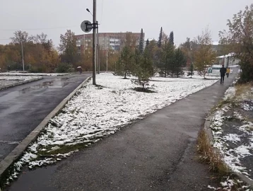 Фото: В кузбасских городах выпал снег 1