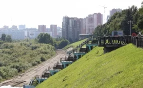 В Кемерове началась подготовка к демонтажу лестницы на Притомской набережной