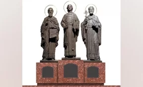 Глава Гурьевского округа рассказал, когда торжественно откроют скульптуру святых мучеников Гурия, Самона и Авива
