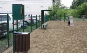 В центре Кемерова открыли площадку для выгула собак