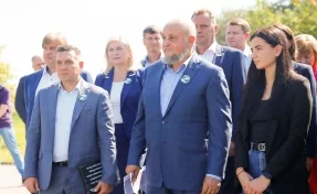 Сергей Цивилёв принял участие в закладке камня в память о защитниках Донбасса
