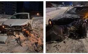 В Кемерове на Московском проспекте Kia и Škoda не поделили дорогу: есть пострадавшие