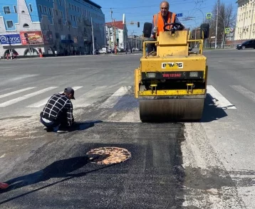 Фото: Кемеровчан избавили от легендарной лужи на Советском проспекте 1