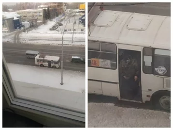 Фото: Кемеровчанка пожаловалась на водителя маршрутки, справлявшего нужду рядом со школой 1