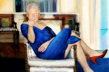 Фото: В особняке миллиардера-педофила нашли портрет Билла Клинтона в платье и туфлях 1