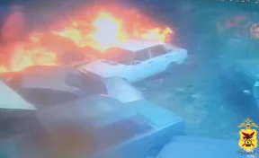 В Чите в гаражном боксе автошколы сгорели шесть машин из-за подожжённого тополиного пуха