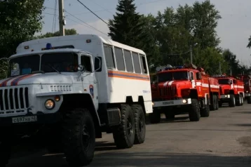 Фото: Кузбасские спасатели отправились тушить пожары в Красноярский край 1