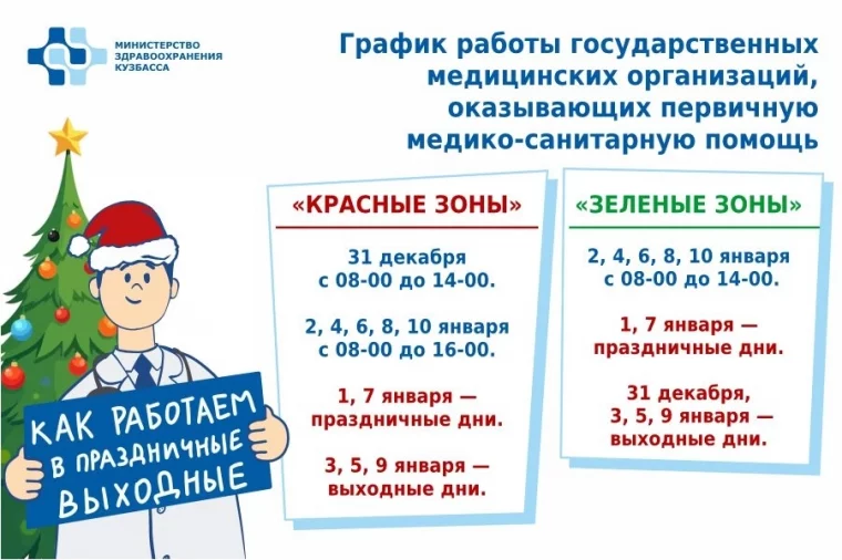 Расписание: минздрав Кузбасса