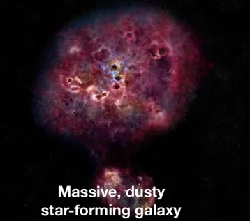 Фото: Обнаружена гигантская галактика возрастом 12 миллиардов лет 1