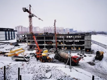 Фото: Власти показали на фото строительство второй очереди кадетского училища в Кемерове 1