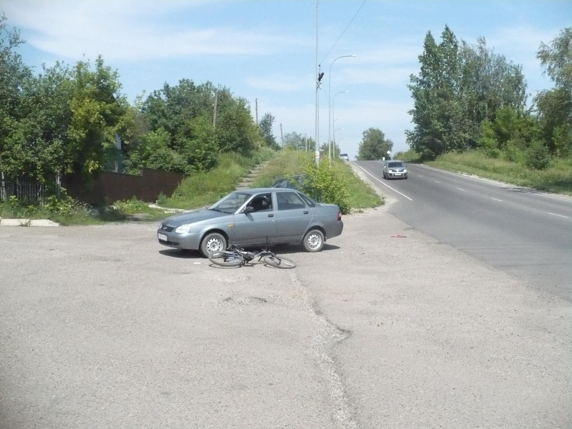 В Кузбассе школьник на велосипеде пострадал в ДТП 