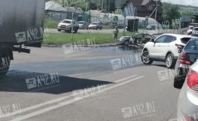 В Новокузнецке произошло серьёзное ДТП: образовалась длинная пробка