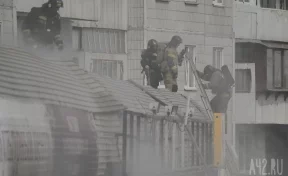 Серьёзный пожар в Кемерове попал на видео