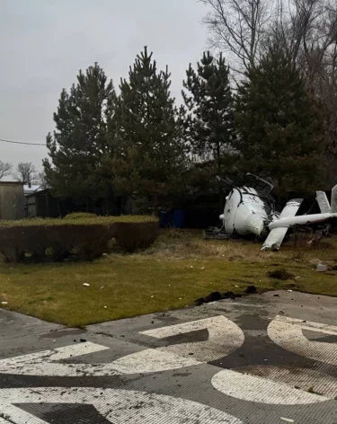 Вертолёт Eurocopter совершил жёсткую посадку в Башкирии, есть пострадавший