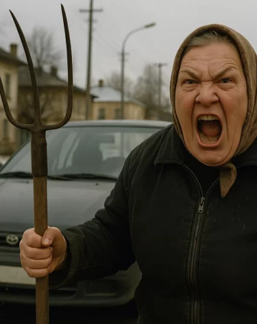 Жительница Кузбасса угрожала инспектору ГАИ вилами: её оштрафовали на 200 тысяч рублей