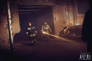 Фото: Ночью в Кузбассе загорелся BMW 1
