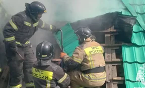 МЧС: шесть человек успели выбежать из горящего здания в Новокузнецке