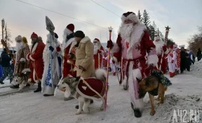 В Кузбассе отменили шествие Дедов Морозов из-за непогоды