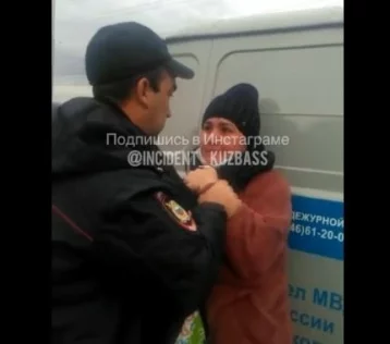 Фото: В МВД Кузбасса прокомментировали видео конфликта с нарушительницей масочного режима 1