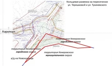 Фото: Опубликована схема кольцевой развязки, которую построят на въезде в Кемерово 1
