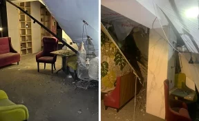 В кафе под Новосибирском при обрушении потолка пострадали люди 
