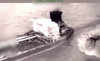 Южное командование ВС США опубликовало видео захвата танкера Olina