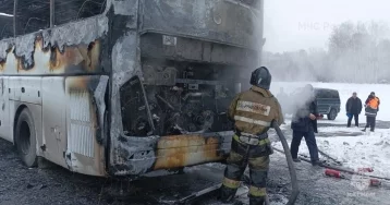 Фото: В МЧС сообщили подробности пожара в автобусе на трассе Кемерово — Новосибирск 1