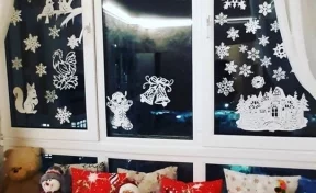 В Кузбассе запустили акцию «Новогодние окна»