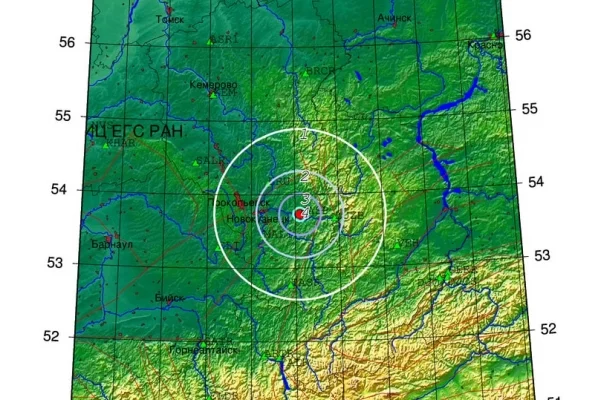 В Междуреченске произошло землетрясение магнитудой 3,6