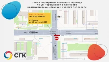 Фото: В Кемерове часть улицы Терешковой закроют для движения до 10 августа 1