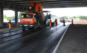 В Кемерове начались дорожные работы под путепроводом на Притомском проспекте