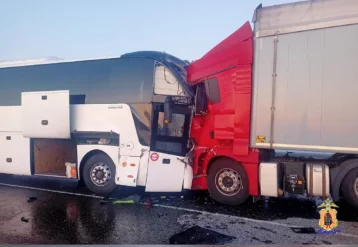 Фото: В Рязанской области в ДТП с рейсовым автобусом и грузовиком погиб один человек и 13 пострадали 1