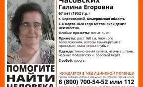 Жителей Кузбасса просят помочь в поиске пропавшей пенсионерки
