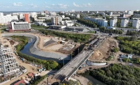 Мэр Кемерова показал работы по асфальтированию подходов к Университетскому мосту