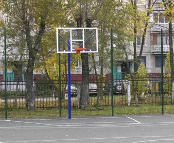 Фото: В Кемерове открыли новую спортплощадку для игры в баскетбол и волейбол 1