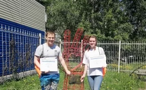 В Кемерове появились арт-объекты, посвящённые Году волонтёра