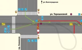 В Кемерове изменят движение на перекрёстке Терешковой — Химиков из-за работ на трамвайных путях