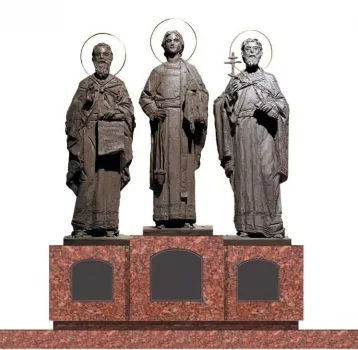 Фото: Глава Гурьевского округа рассказал, когда торжественно откроют скульптуру святых мучеников Гурия, Самона и Авива 1