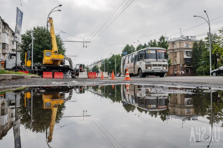 Фото: Перекрыто: как в Кемерове ремонтируют дороги 19
