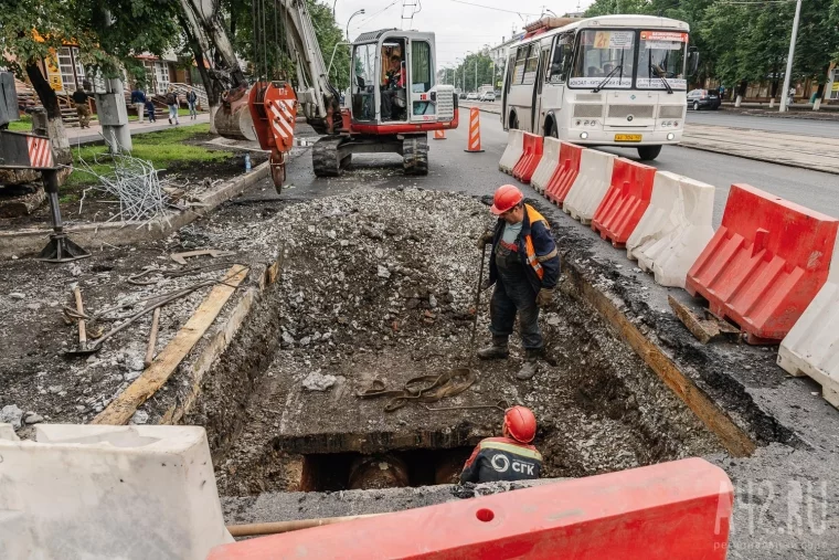 Фото: Перекрыто: как в Кемерове ремонтируют дороги 21