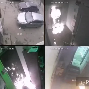 Фото: Поджог комиссионного магазина в Кемерове попал на видео 1
