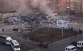 «Как карточный домик сложился»: во Владикавказе произошёл мощный взрыв в супермаркете 