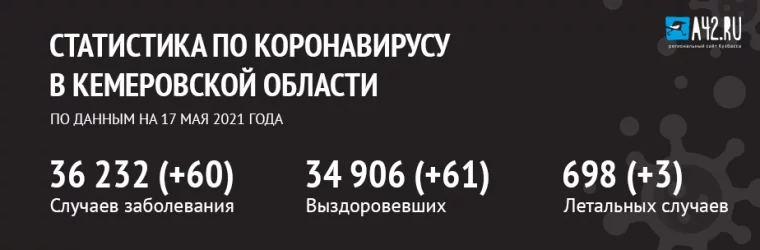 Фото: Коронавирус в Кемеровской области: актуальная информация на 17 мая 1