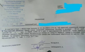 В Таганроге малоимущей семье выделили пособие в 47,5 рубля
