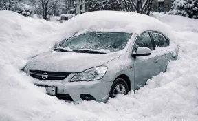 В Кузбассе должник спрятал иномарку от судебных приставов в сугробе