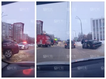 Фото: В Кемерове недалеко от ТРК «Гринвич» произошло серьёзное столкновение автомобилей 1