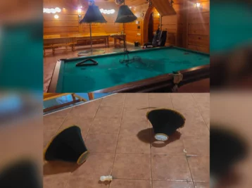 Фото: Сломал кий, выбросил бильярдные шары в бассейн: пьяный кузбассовец разгромил сауну 1