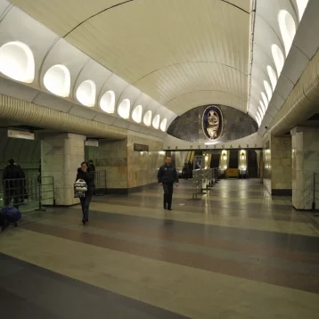 Фото: Вандал из Кузбасса повредил статую на станции метро «Римская» в Москве 1