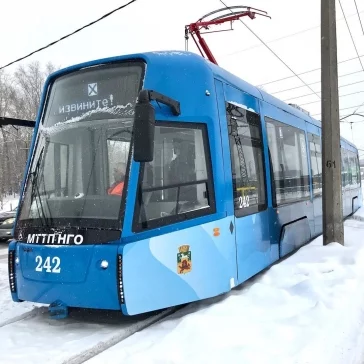 Фото: В Новокузнецке проходит обкатку уникальный трамвай «Кузбасс 001» 2