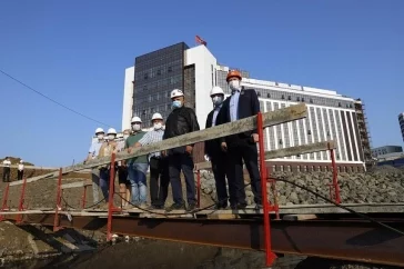 Фото: Сергей Цивилёв показал на фото, как строятся кассационный суд и ледовый дворец в Кемерове 2